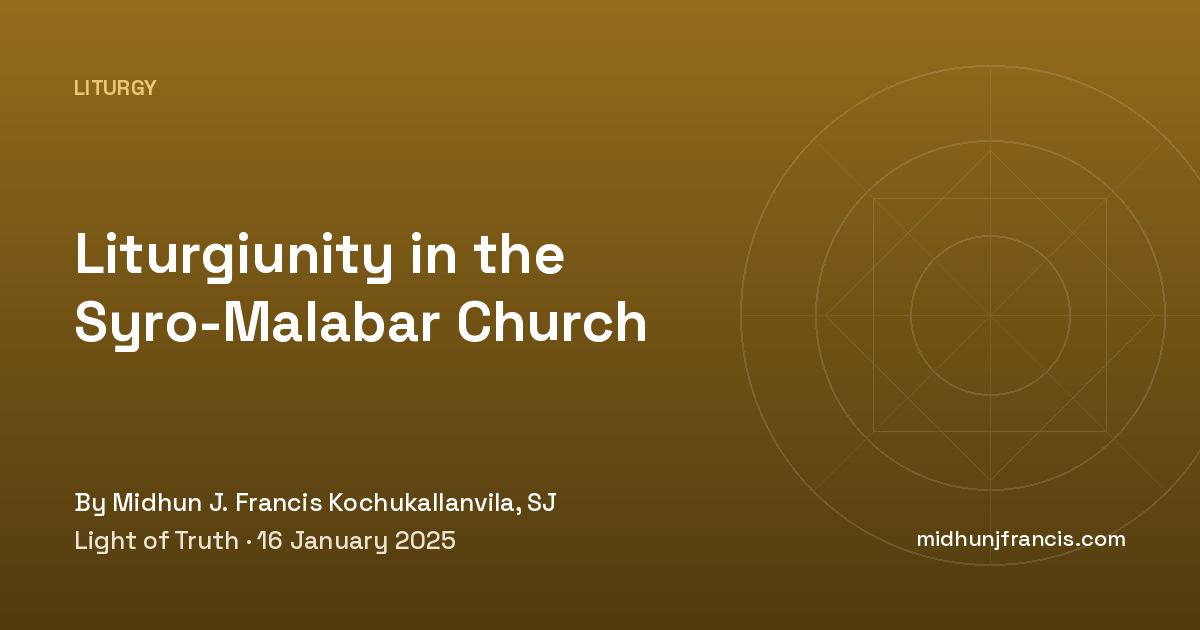Liturgiunity in the Syro-Malabar Church