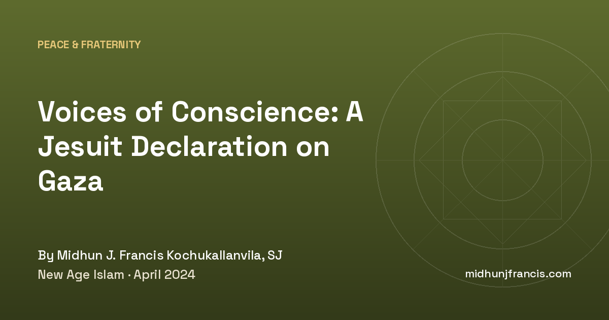 Voices of Conscience: A Jesuit Declaration on Gaza